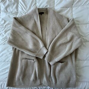 Quince Cream Cotton Knit Cardigan